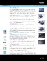 Sony VAIO VPCEB25FX Specifications preview