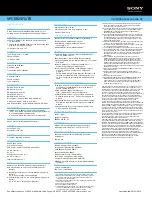 Preview for 2 page of Sony VAIO VPCEB25FX Specifications