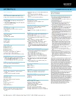 Preview for 2 page of Sony VAIO VPCEB27FX Specifications