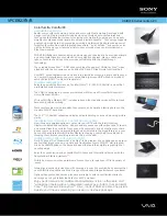 Preview for 1 page of Sony VAIO VPCEB2JFX Specifications