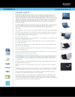 Sony VAIO VPCEB2SFX Specifications preview