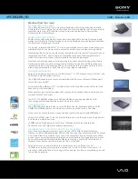 Sony VAIO VPCEB33FX/BJ Specifications preview