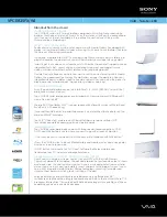 Sony VAIO VPCEB35FX/WI Specifications preview