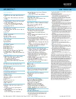 Preview for 2 page of Sony VAIO VPCEB37FX/T Specifications