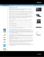 Sony VAIO VPCEB3DFX/BJ Specifications preview