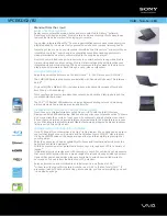 Sony VAIO VPCEB3JGX/BJ Specifications preview