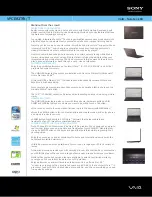 Sony VAIO VPCEB3TFX Specifications preview