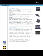 Sony VAIO VPCEB42FX Specifications preview