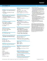 Preview for 2 page of Sony VAIO VPCEB46FX Specifications