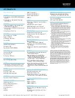 Preview for 2 page of Sony VAIO VPCEB4AFX Specifications