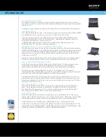 Sony VAIO VPCEB4CGX Specifications preview