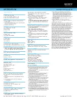 Preview for 2 page of Sony VAIO VPCEE21FX/WI Specifications