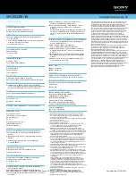 Preview for 2 page of Sony VAIO VPCEE23FX/BI Specifications