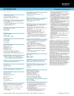 Preview for 2 page of Sony VAIO VPCEE25FX/WI Specifications