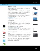 Sony VAIO VPCEE31FX/BJ Specifications preview