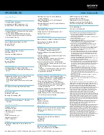 Preview for 2 page of Sony VAIO VPCEE31FX/BJ Specifications