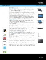 Sony VAIO VPCEE35FX/BJ Specification Sheet preview