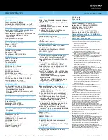 Preview for 2 page of Sony VAIO VPCEE37FX/BJ Specification Sheet