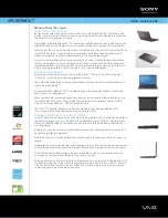 Sony VAIO VPCEE3WFX/T Specification Sheet preview