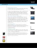 Sony VAIO VPCEE41FX/BJ Specification Sheet preview