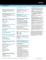 Preview for 2 page of Sony VAIO VPCEE42FX/T Specifications