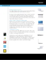 Preview for 1 page of Sony VAIO VPCEE42FX/WI Specification Sheet