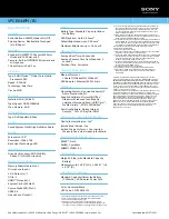 Preview for 2 page of Sony VAIO VPCEE44FM/BJ Specification Sheet