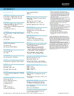 Preview for 2 page of Sony VAIO VPCEE45FX/T Specification Sheet