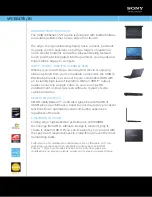 Sony VAIO VPCEE47FX/BJ Specification Sheet предпросмотр