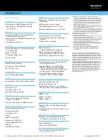 Preview for 2 page of Sony VAIO VPCEE47FX/T Specification Sheet