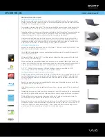 Sony VAIO VPCEF37FX/BI Specification Sheet preview