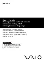 Sony VAIO VPCEG Series Safety Information Manual предпросмотр