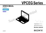 Preview for 1 page of Sony VAIO VPCEG Series Service Manual