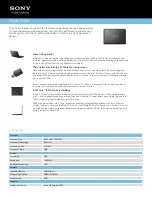 Preview for 1 page of Sony VAIO VPCEG11FX Specifications