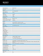 Preview for 2 page of Sony VAIO VPCEG14FX Specifications