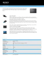 Sony VAIO VPCEG15FX Specifications preview