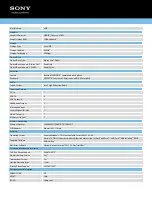 Preview for 2 page of Sony VAIO VPCEG1FGX Specifications