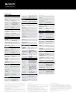 Preview for 2 page of Sony VAIO VPCEG27FM Specifications