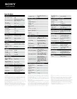 Preview for 2 page of Sony VAIO VPCEG37FML Specifications