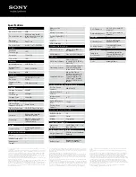 Preview for 2 page of Sony VAIO VPCEG3BFXL Specifications