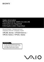 Sony VAIO VPCEH11FXB Safety Information Manual preview