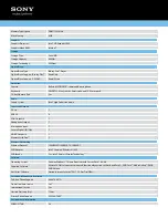 Preview for 2 page of Sony VAIO VPCEH17FX Specifications