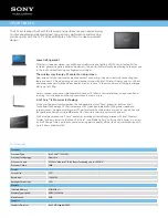 Preview for 1 page of Sony VAIO VPCEH18GM Specifications