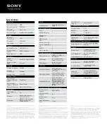 Preview for 2 page of Sony VAIO VPCEH36FXL Specifications