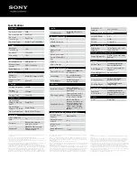 Preview for 2 page of Sony VAIO VPCEH36FXP Specifications