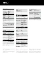 Preview for 2 page of Sony VAIO VPCEJ22FX Specifications