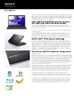 Sony VAIO VPCEJ28FX Specifications preview