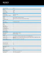 Preview for 2 page of Sony Vaio VPCEL15FD/B Specification Sheet