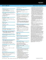 Preview for 2 page of Sony VAIO VPCF11FGX/B Specifications