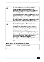 Предварительный просмотр 11 страницы Sony VAIO VPCF120FL Safety Information Manual